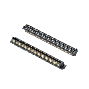 HB10X系列0.635mm间距高速连接器 可堆叠 BGA技术