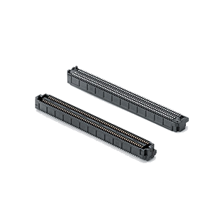 HB10X系列0.635mm间距高速连接器 可堆叠 BGA技术
