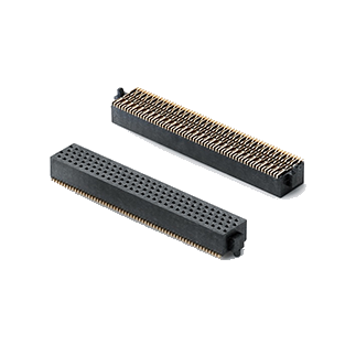 HB12X系列1.27mm间距四排板对板连接器 可堆叠 20-200Pin