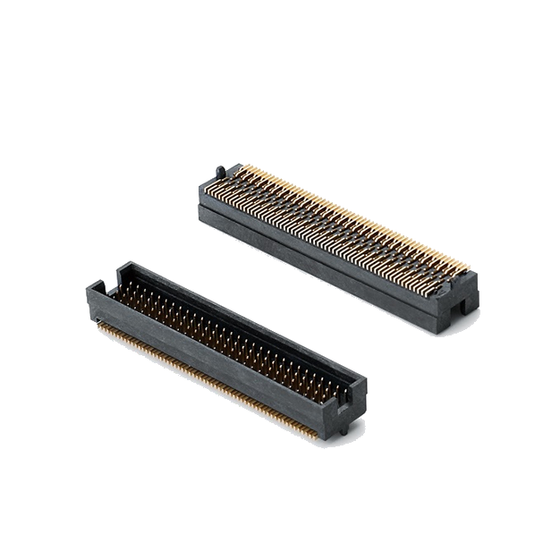 HB12X系列1.27mm间距四排板对板连接器 可堆叠 20-200Pin 